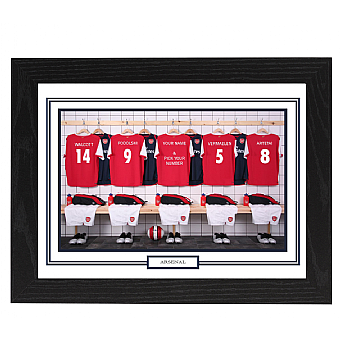 Personalised Framed Unofficial Arsenal Football Shirt Photo A3